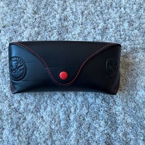 Ray-ban x Ferrari Sunglasses Case with Red Stitching